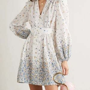 Zimmermann "Carnaby" Printed Linen Dress
